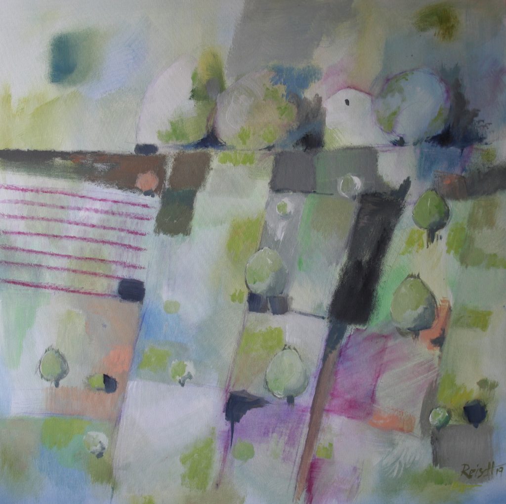 Lyrical Contemporary Abstract Painting bei Carlo Reisch/Germany Reisch.Art: Landscape with farn
