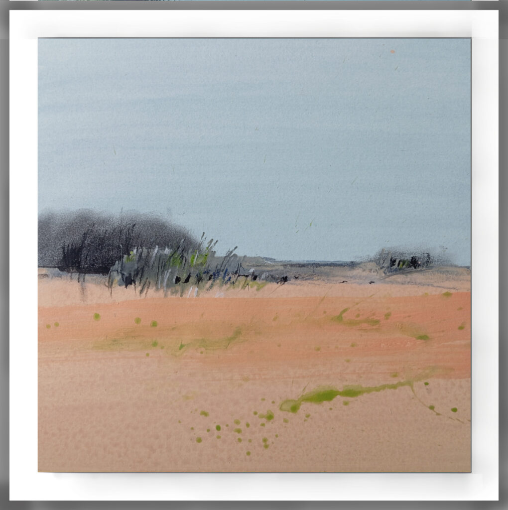 Lyrical Contemporary Abstract Painting bei Carlo Reisch/Germany Abstract Landscape 2026 (Teneriffa-Teide II),
Acrylic-Pigments-Crayon on Cardboard / 40x40cm,
Carlo Reisch, Frankfurt-Germany