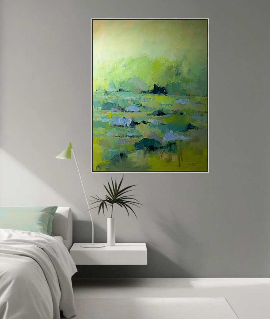 Lyrical Contemporary Abstract Painting bei Carlo Reisch/Germany Contemporary Lyrical Landscapes by Carlo Reisch/German Artist